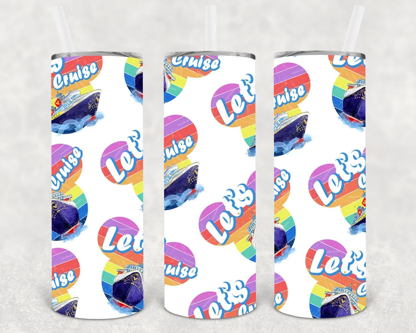 Let's Cruise 20 oz Skinny Tumbler