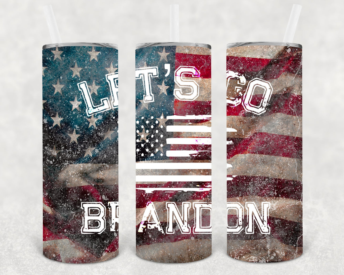 Let's Go Brandon 20 oz Skinny Tumbler