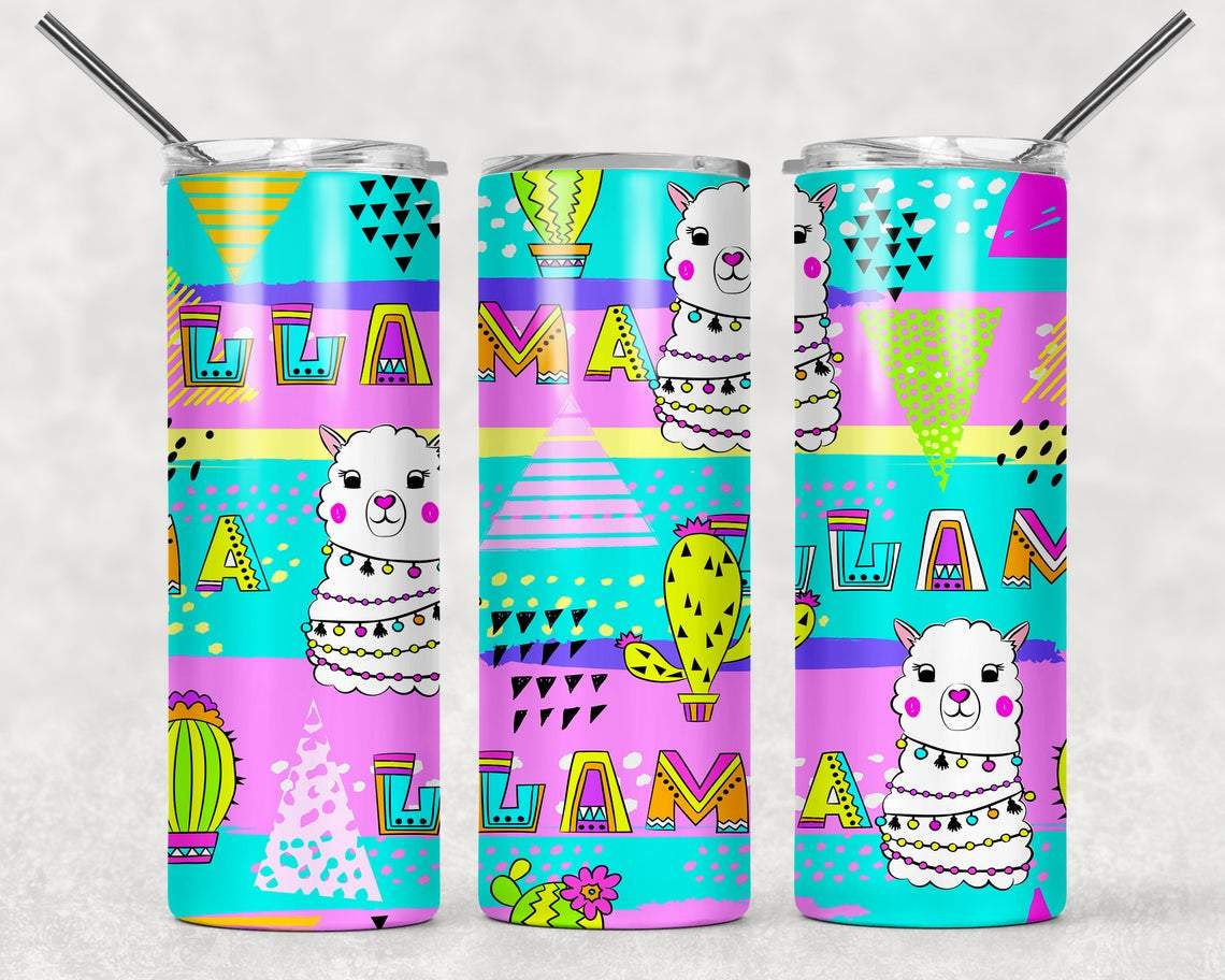 Llama 20 oz Skinny Tumbler