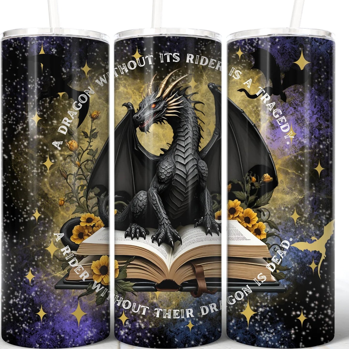 A Dragon Without Its Rider 20 oz Skinny Tumbler