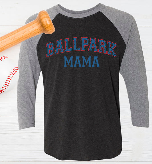 Ballpark Mama Baseball - Raglan Graphic Tee