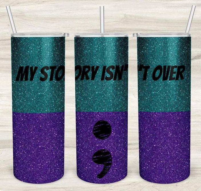 My Story Isn't Over 20 oz Skinny Tumbler