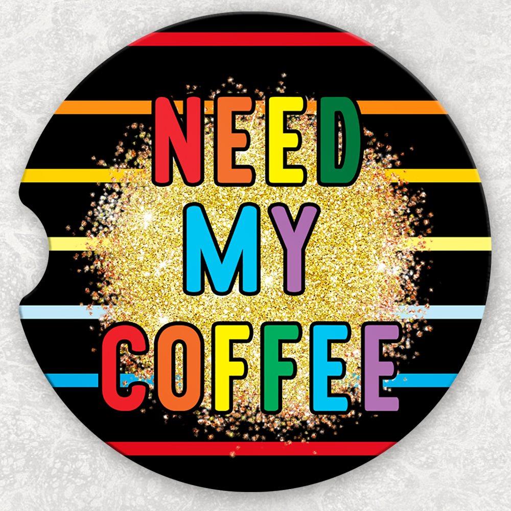 Car Coaster Set - Need My Coffee