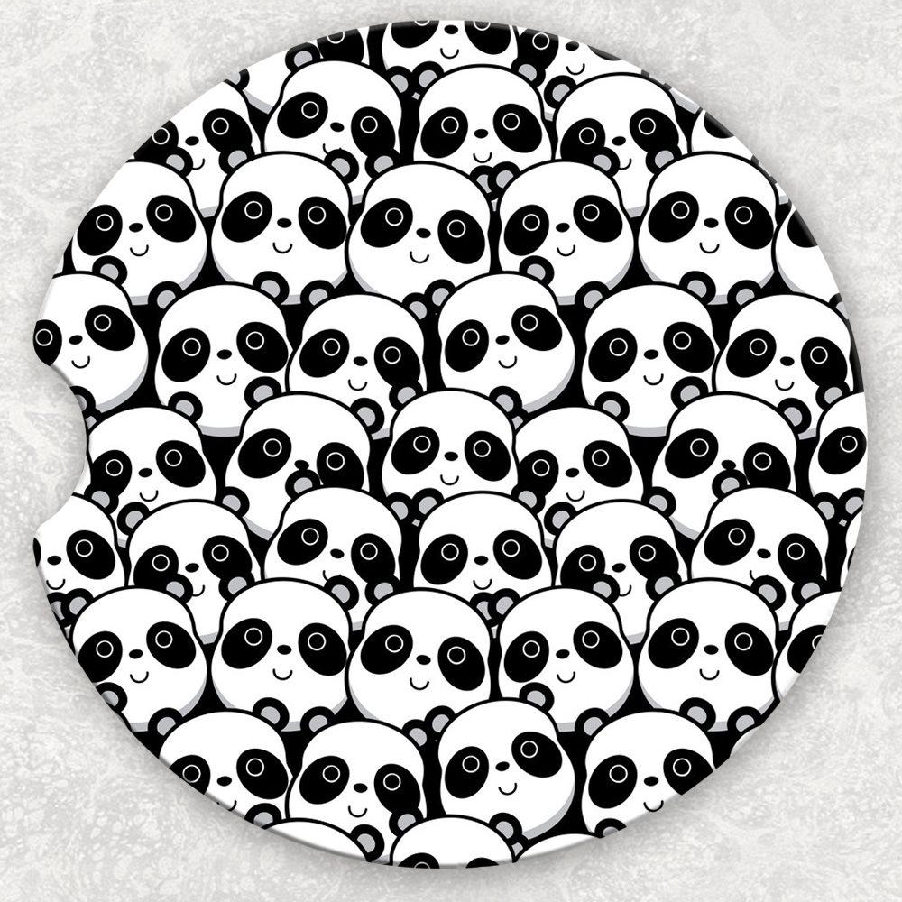 Car Coaster Set - Pandas