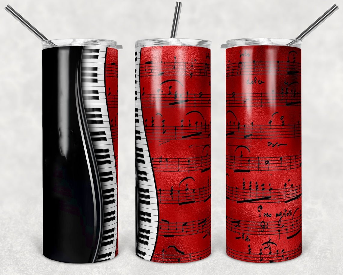 Piano 20 oz Skinny Tumbler