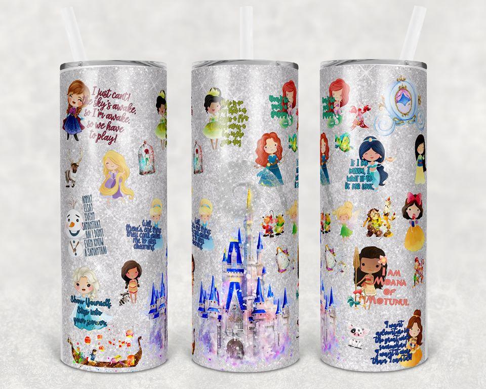 Princess 20 oz Skinny Tumbler