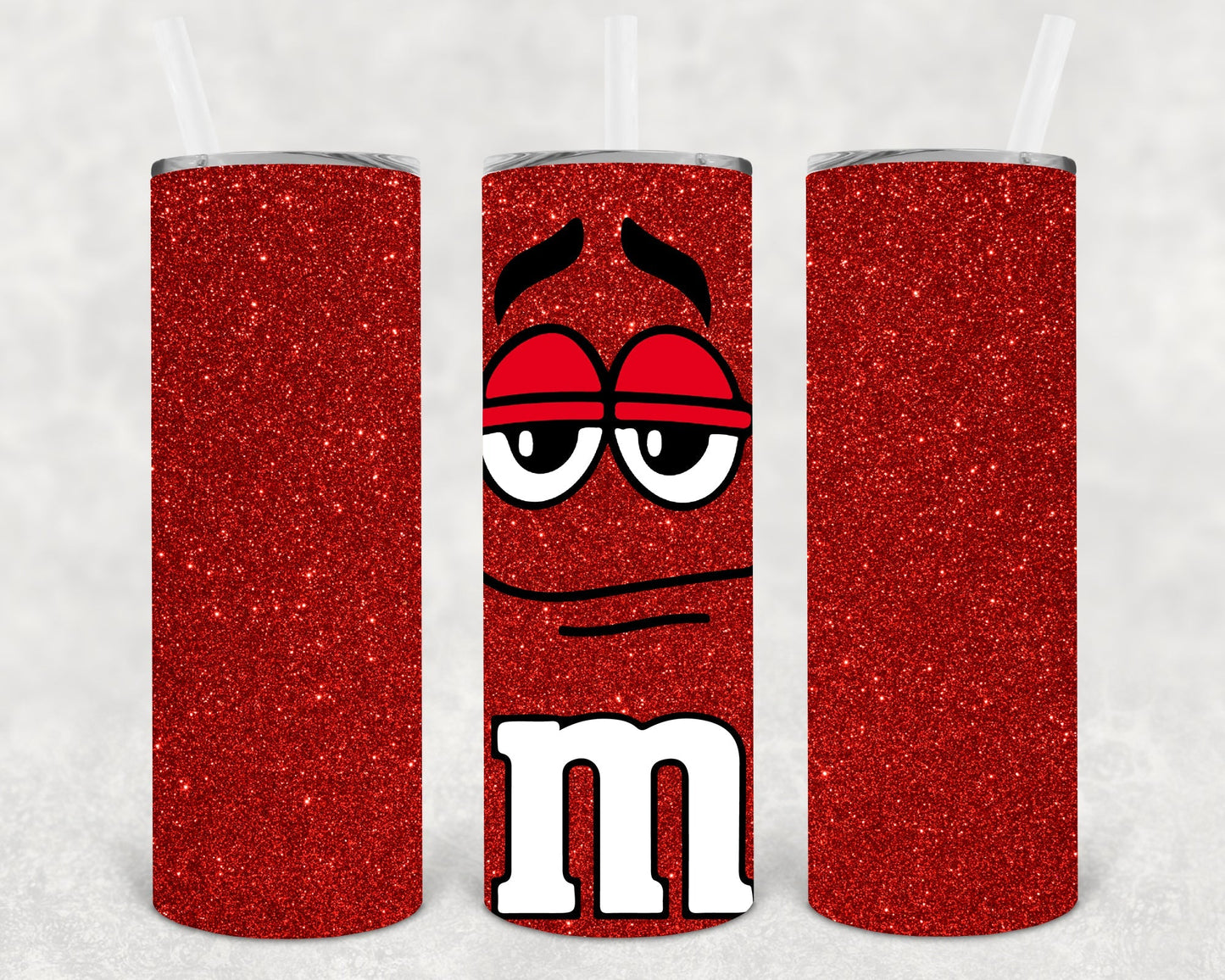 Red M&M 20 oz Skinny Tumbler