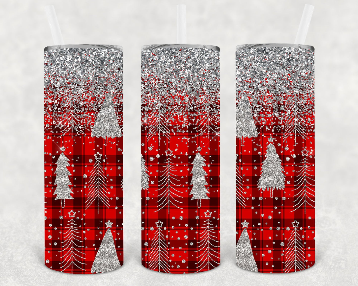 Silver Trees 20 oz Skinny Tumbler