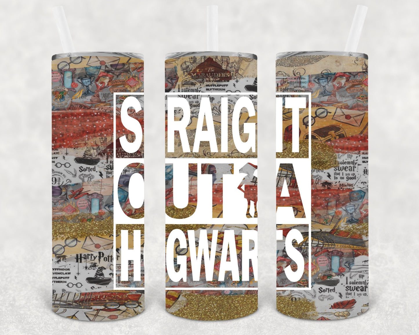 Straight Outta Hogwarts 20 oz Skinny Tumbler
