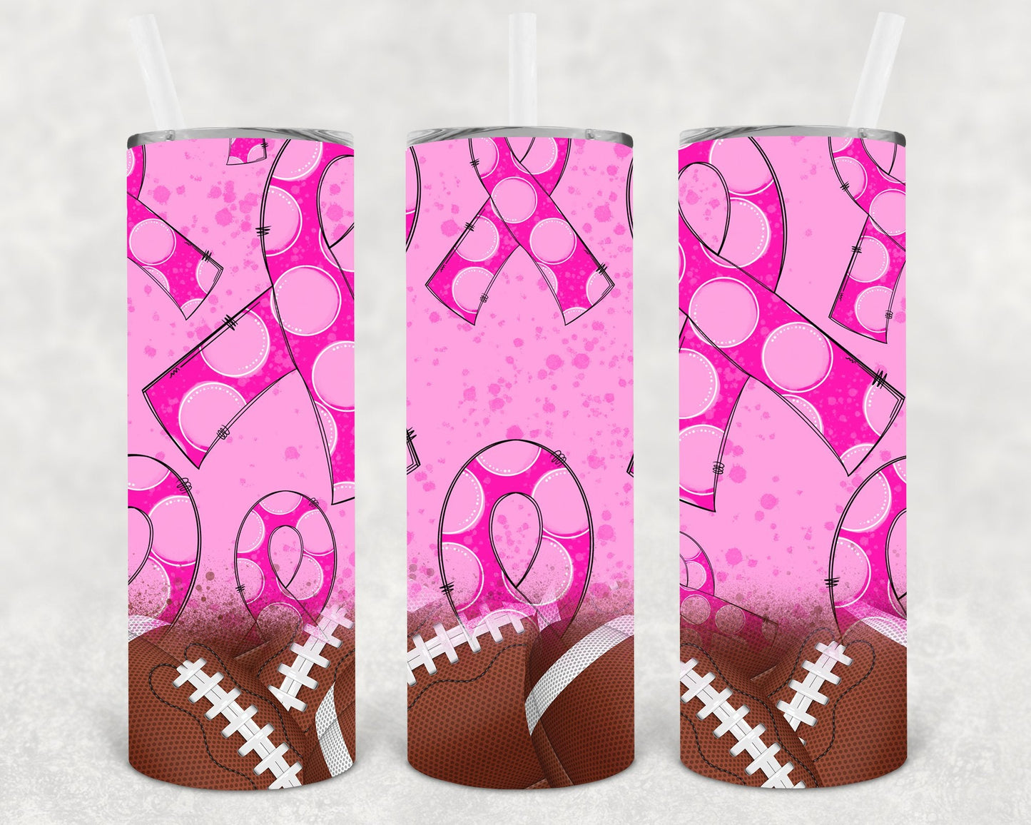 Tackle Cancer 20 oz Skinny Tumbler