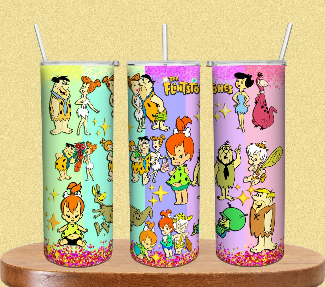 The Flintstones 20 oz Skinny Tumbler