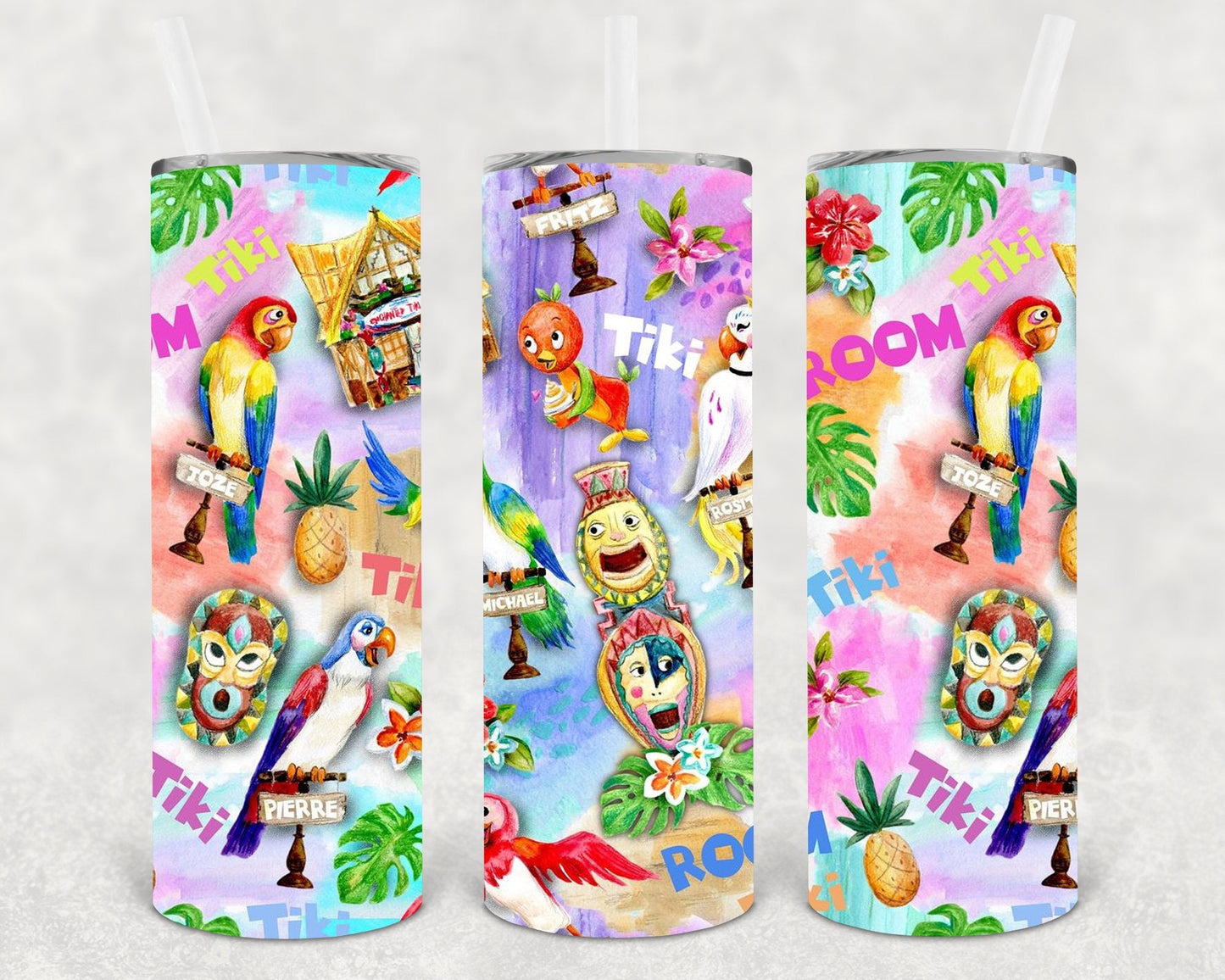 Tiki Room 20 oz Skinny Tumbler