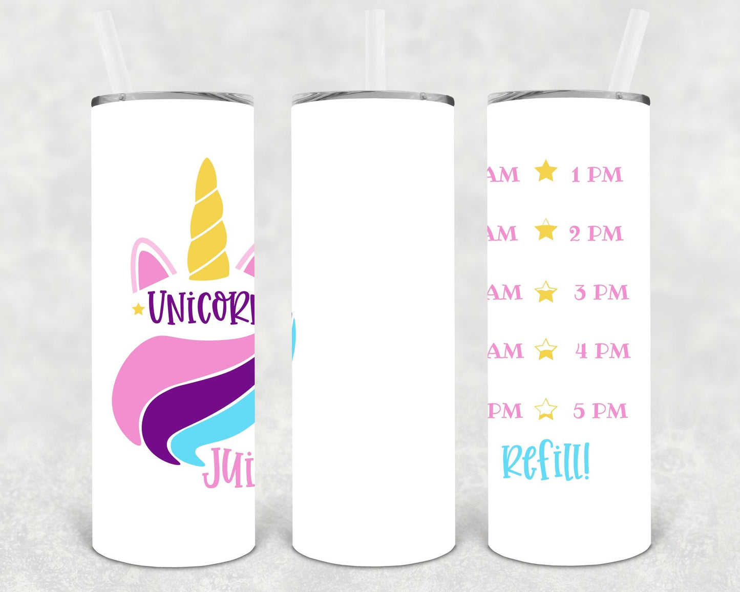 Unicorn Juice 20 oz Skinny Tumbler