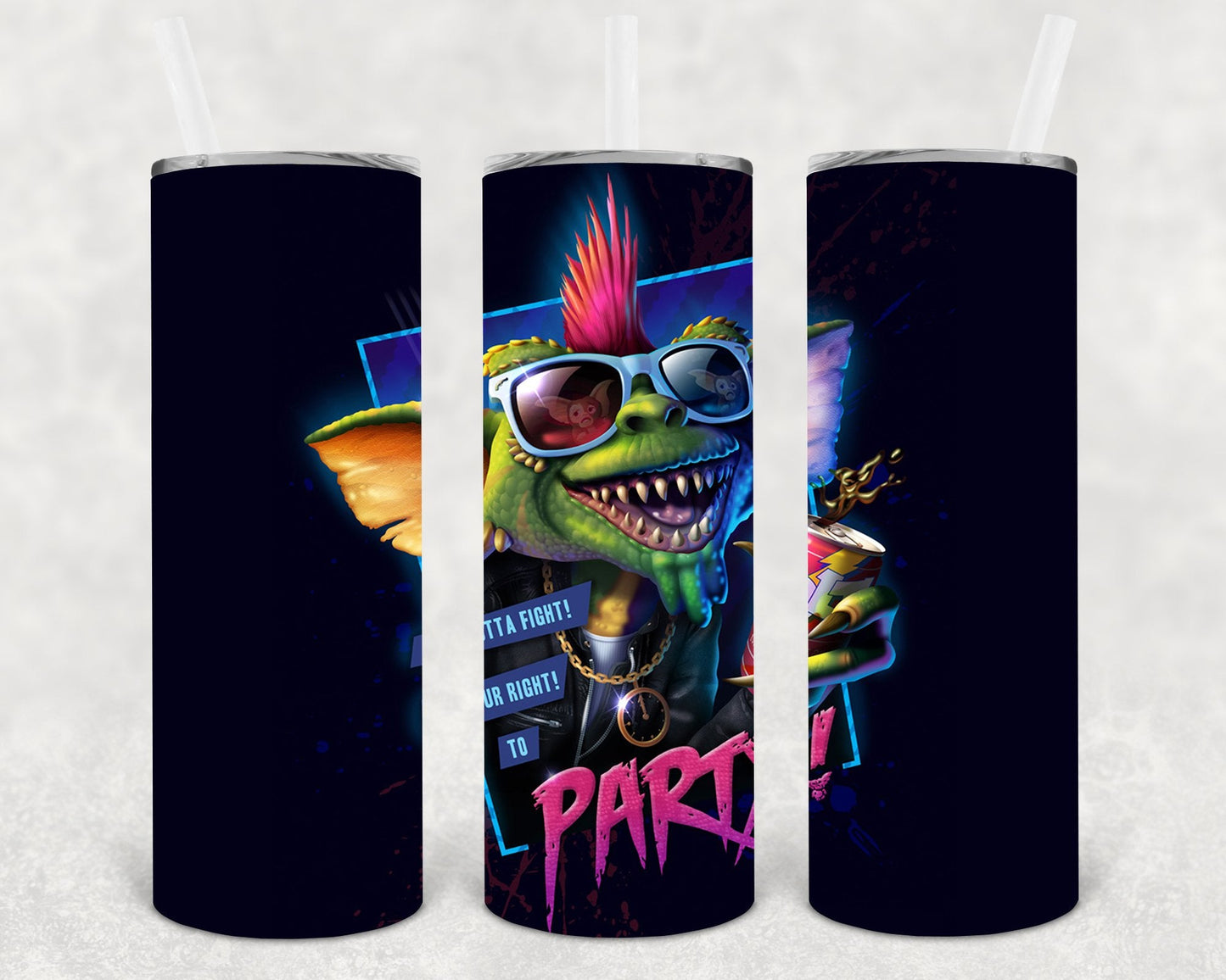 You Gotta Fight For Your Right to Party 20 oz Skinny Tumbler