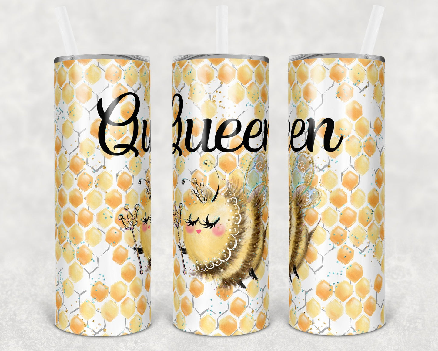 Queen Bee 20 oz Skinny Tumbler