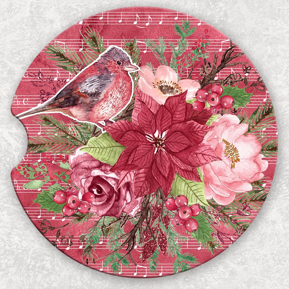 Car Coaster Set - Christmas Bird
