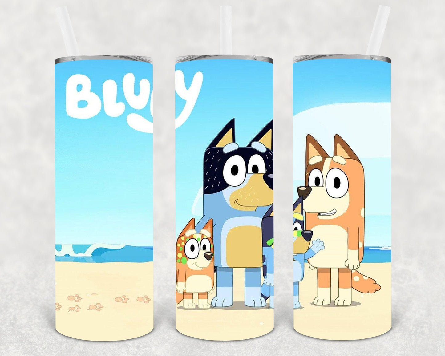 Blue Pup 20 oz Skinny Tumbler