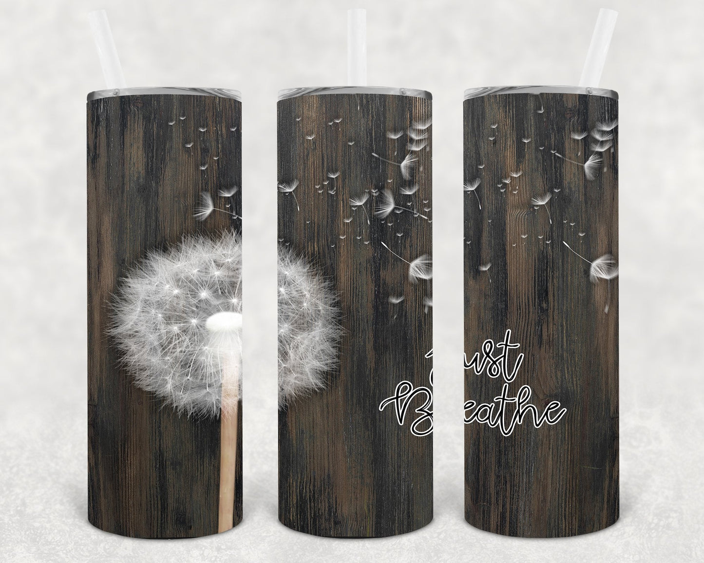 Just Breathe 20 oz Skinny Tumbler
