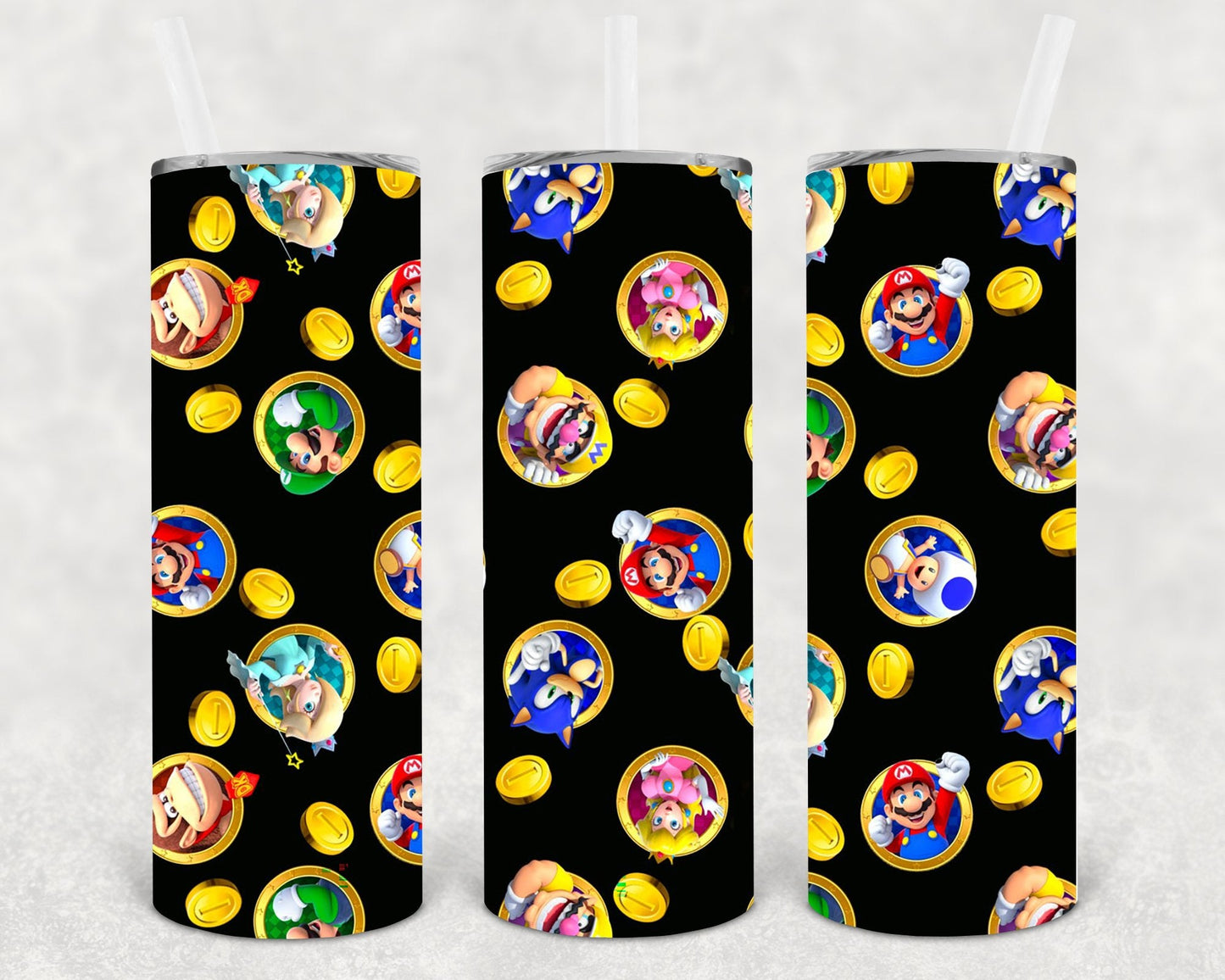 Game Characters 20 oz Skinny Tumbler