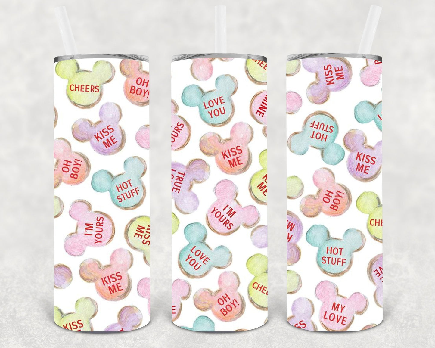 Valentine Cookies 20 oz Skinny Tumbler