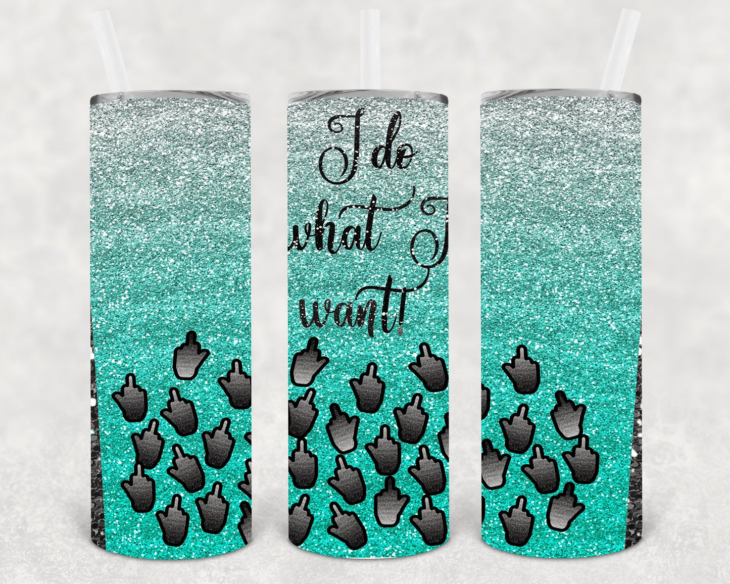 I Do What I Want 20 oz Skinny Tumbler