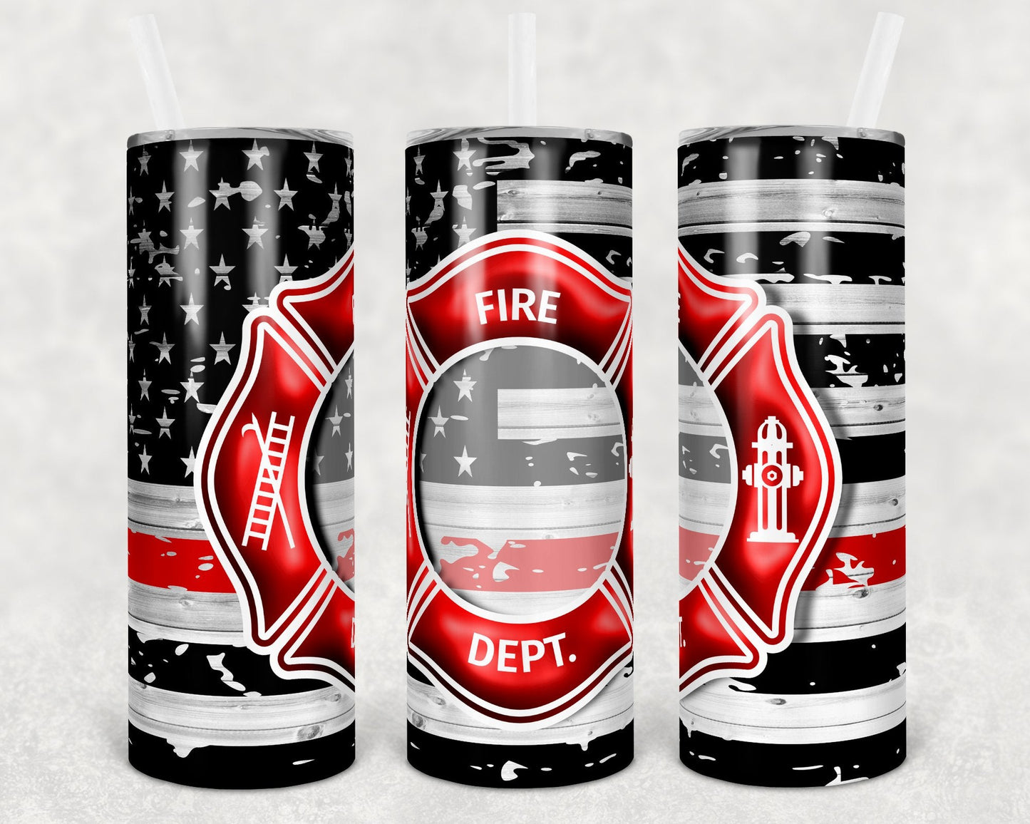 Fire Department 20 oz Skinny Tumbler