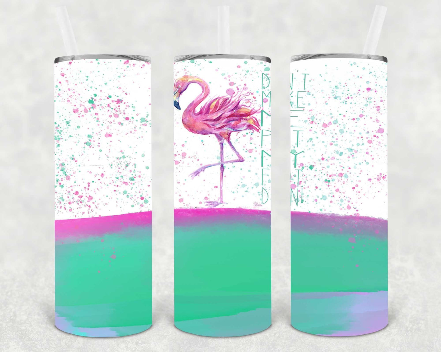 Don't Make Me Put My Foot Down 20 oz Skinny Tumbler