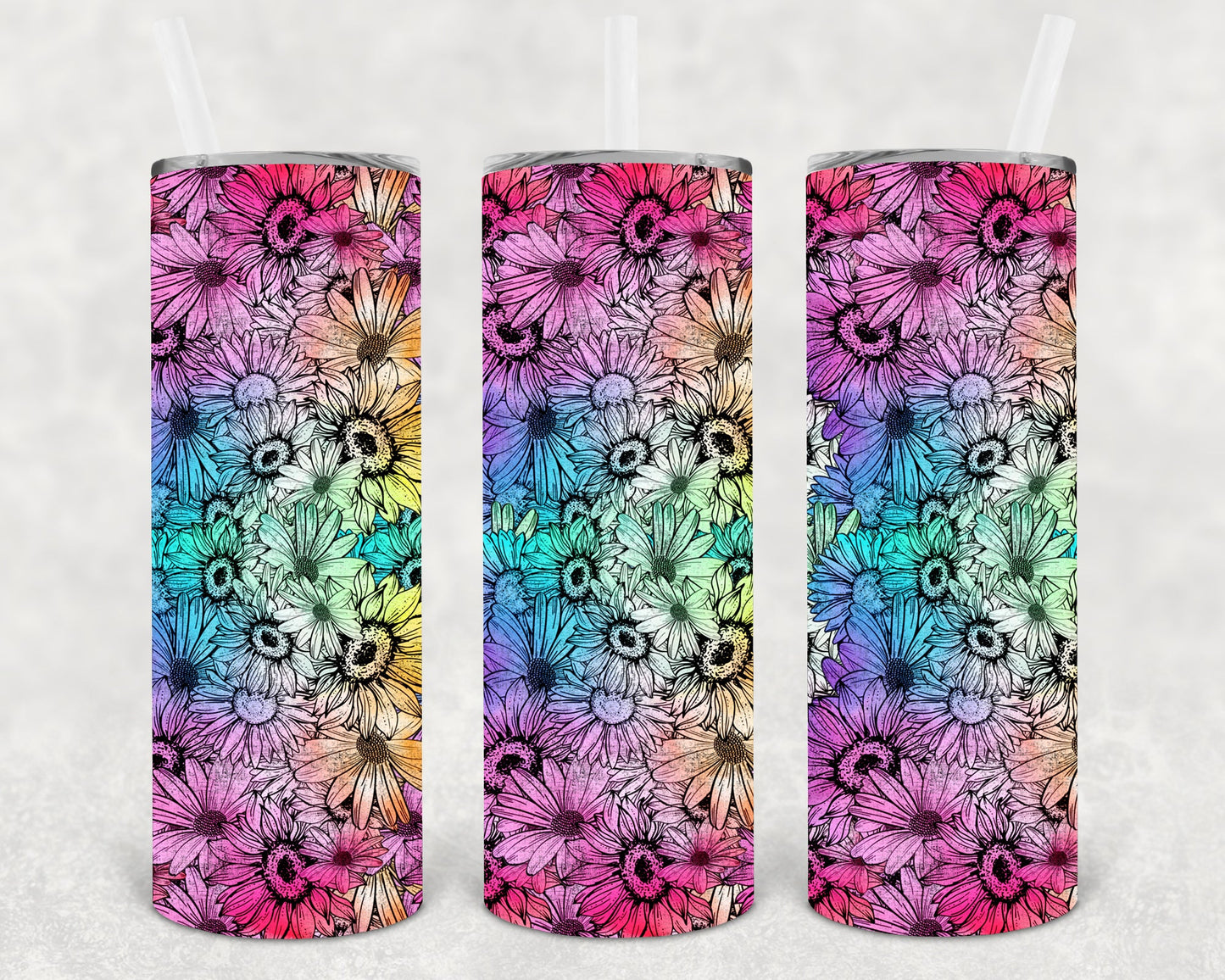 Floral 20 oz Skinny Tumbler