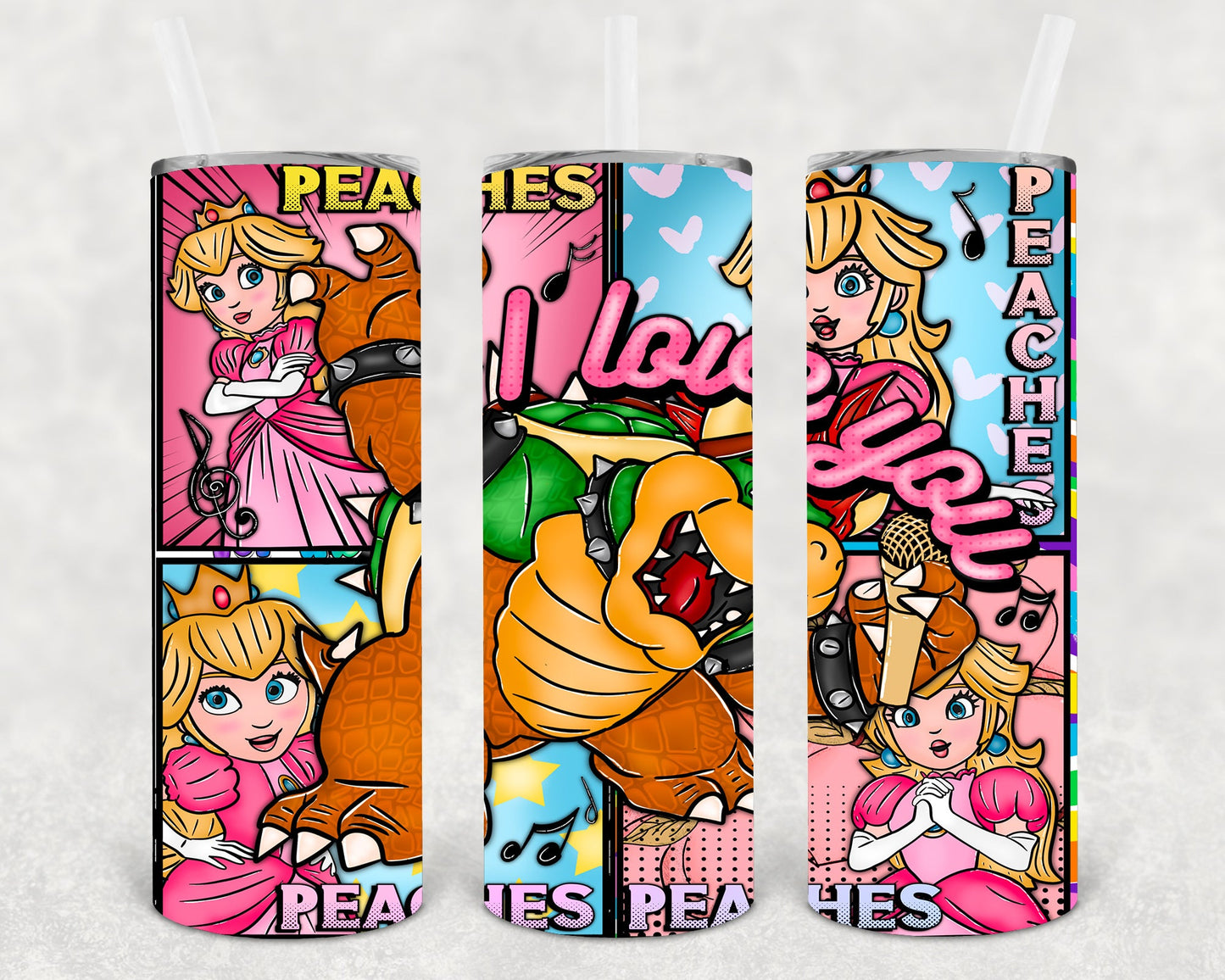 Peaches 20 oz Skinny Tumbler