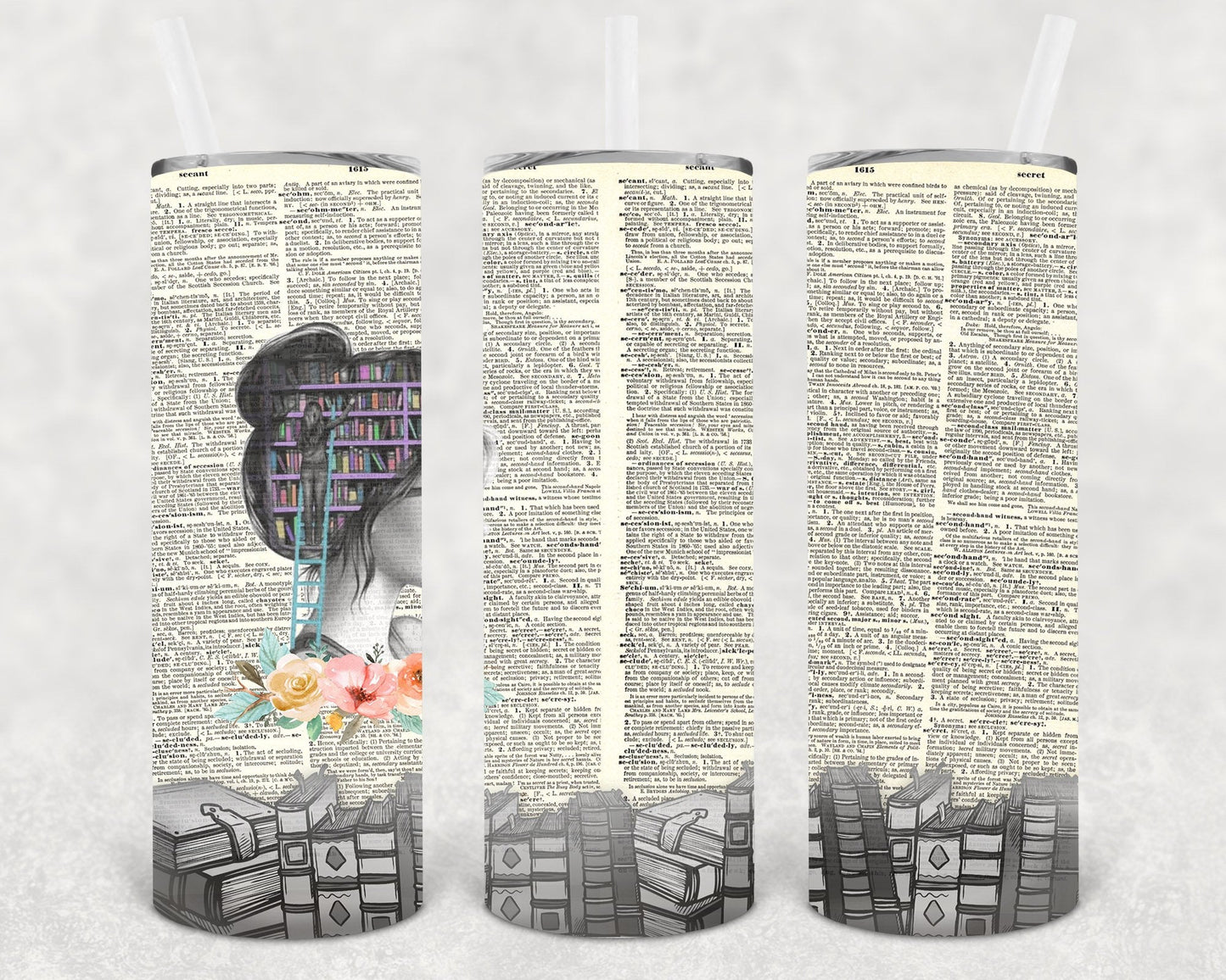 Book Girl 20 oz Skinny Tumbler