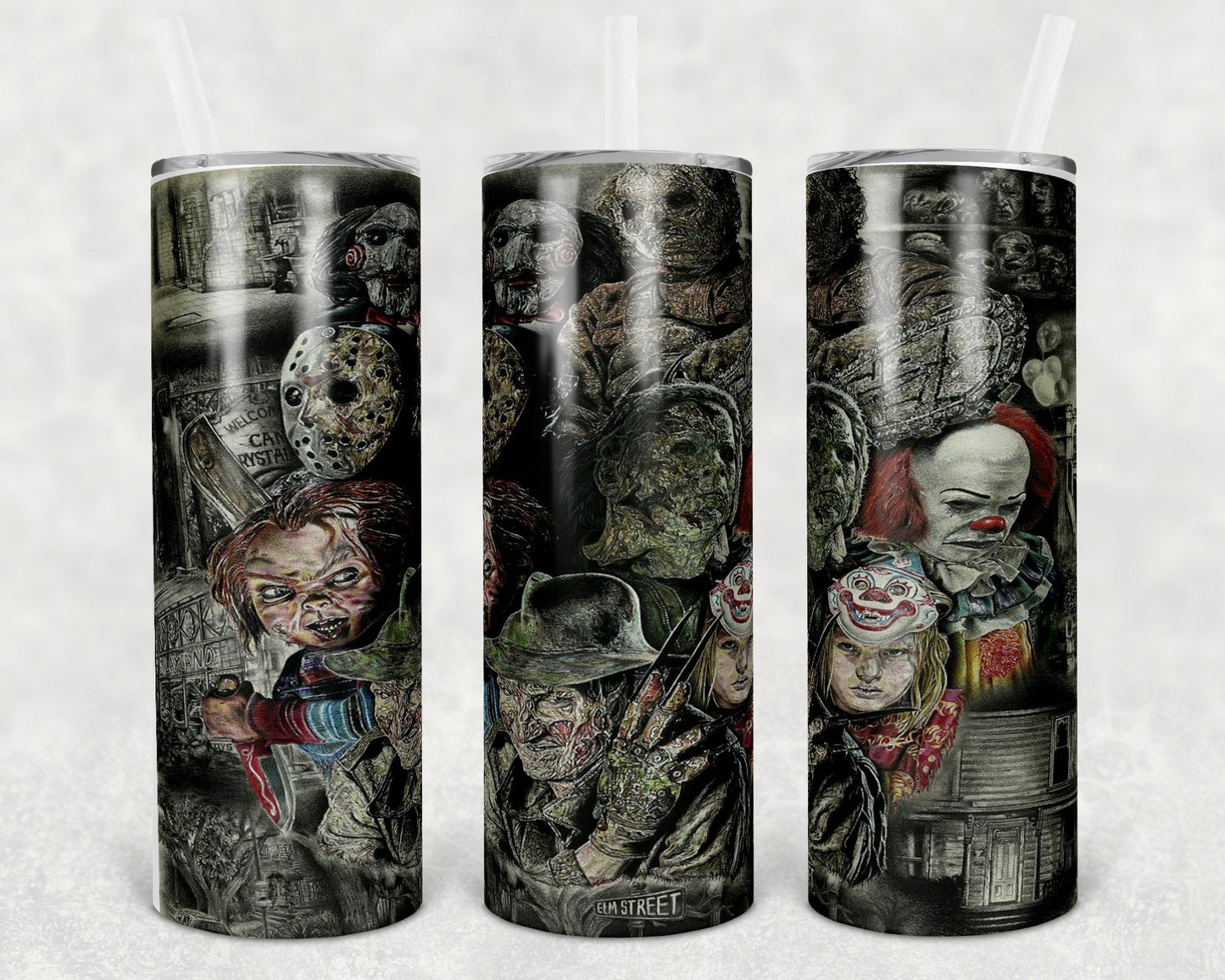 Horror Movie 20 oz Skinny Tumbler