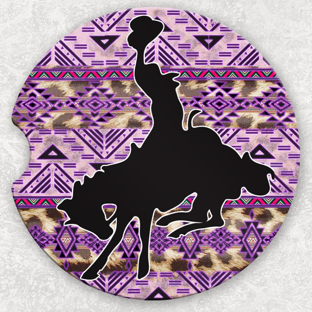 Car Coaster Set - Buckin Cowboy