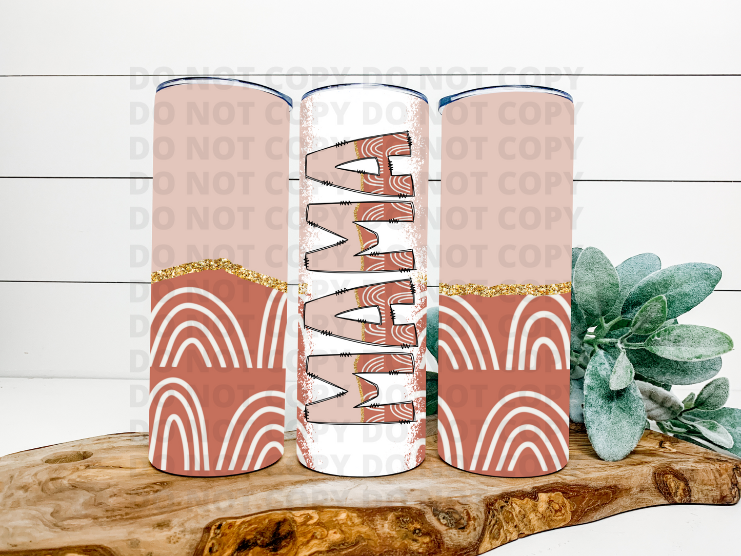 Pink Boho Mama Tumbler