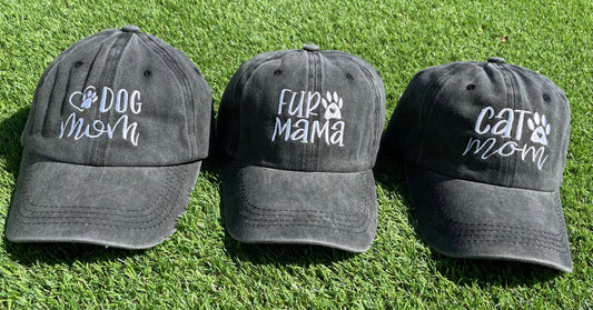 Embroidered Fur Mama Hat -WS