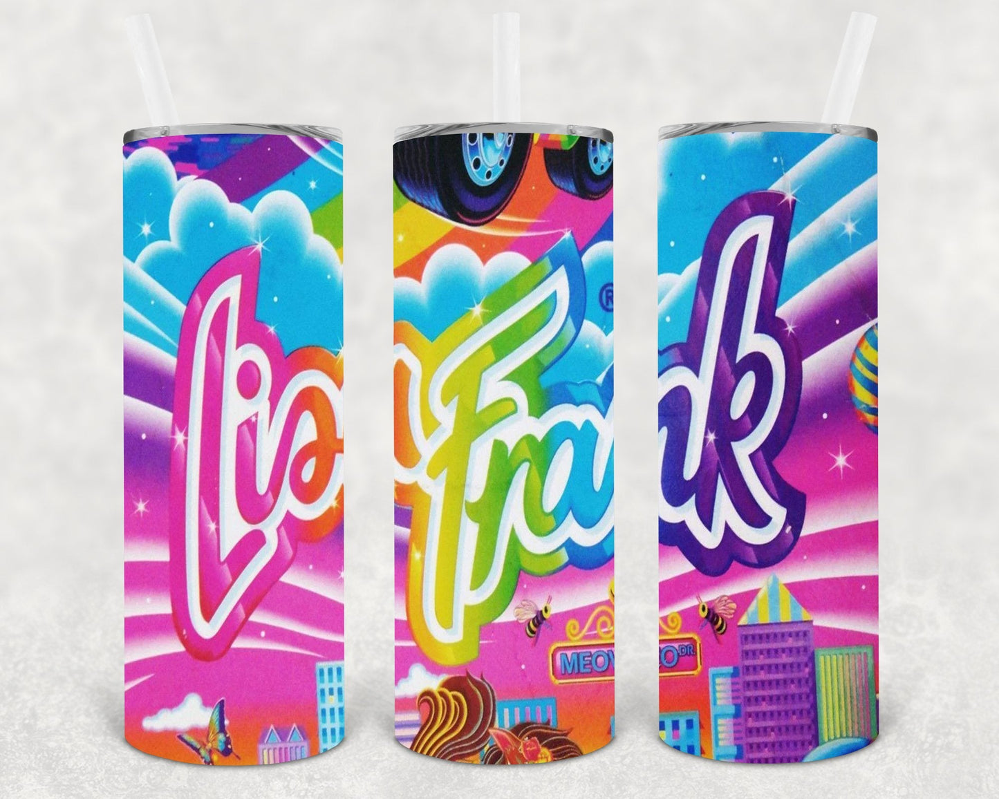 Lisa Frank 20 oz Skinny Tumbler