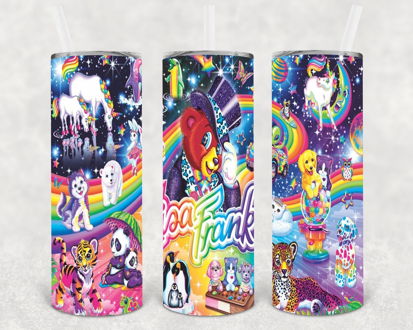 Lisa Frank 20 oz Skinny Tumbler