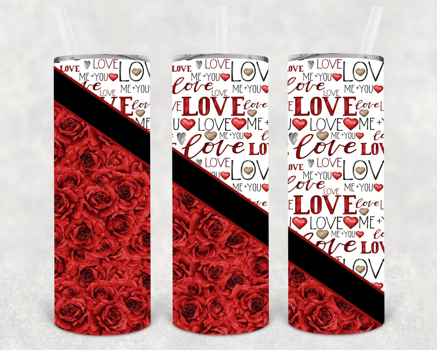 Love Valentine 20 oz Skinny Tumbler
