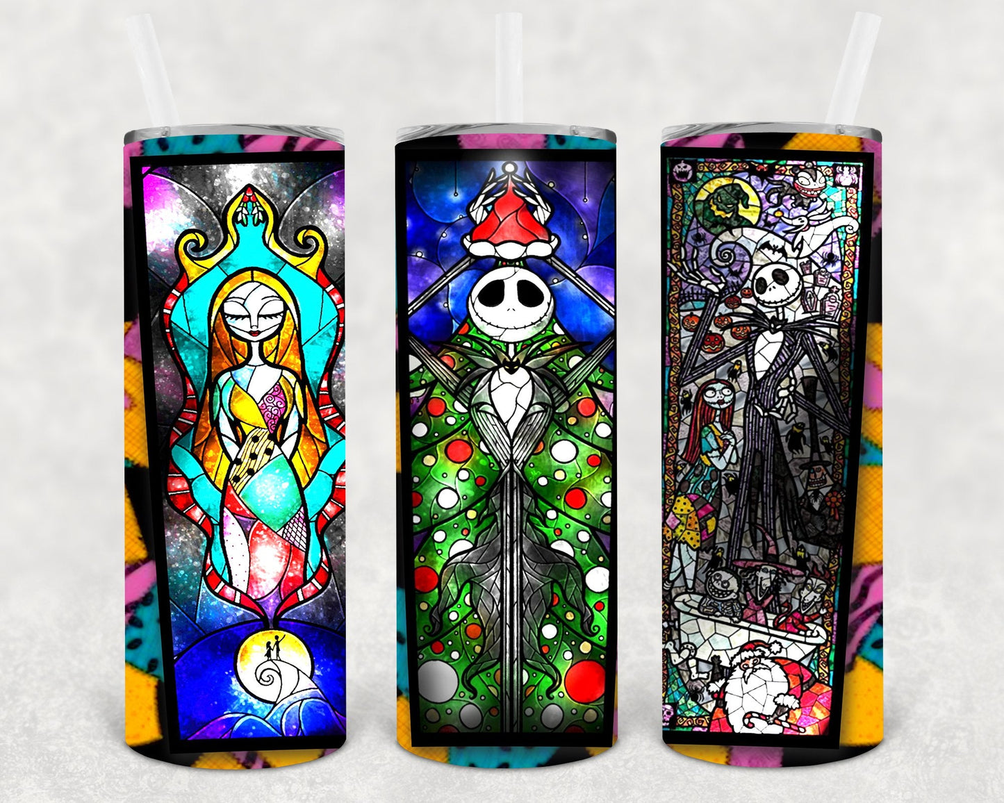 Nightmare Before Christmas 20 oz Skinny Tumbler