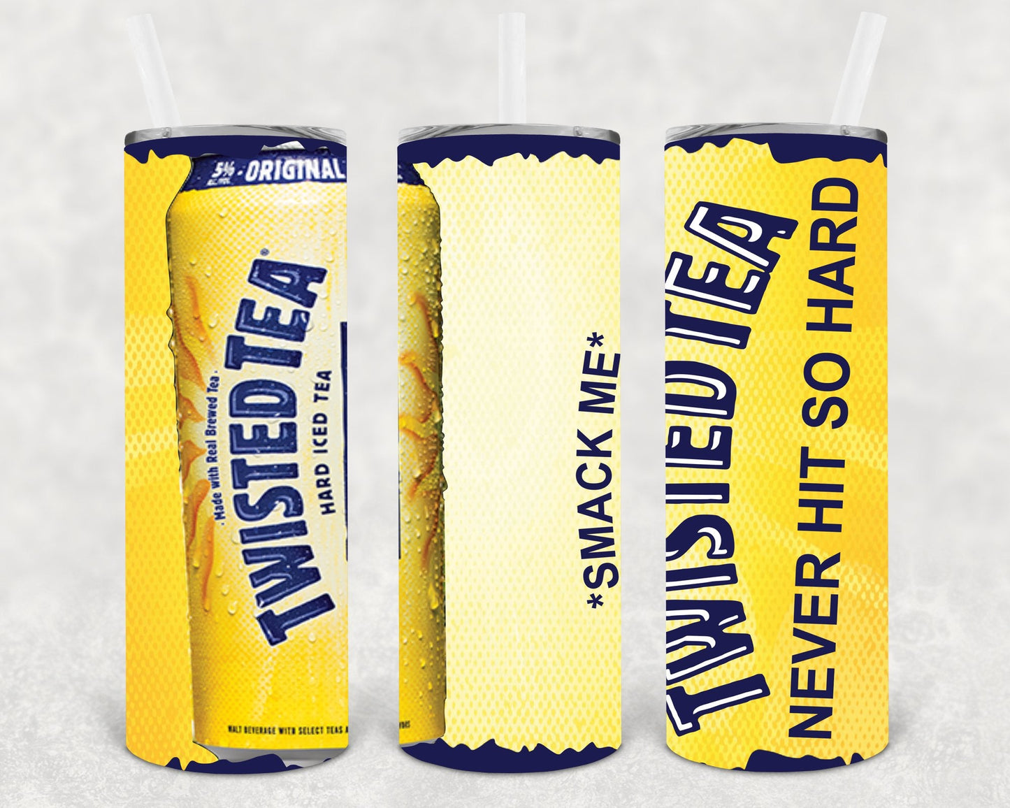Twisted Tea Never Hit So Hard 20 oz Skinny Tumbler