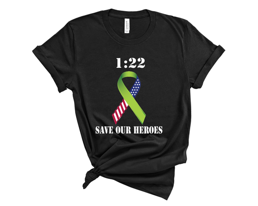 1:22 Save Our Heroes T-Shirt