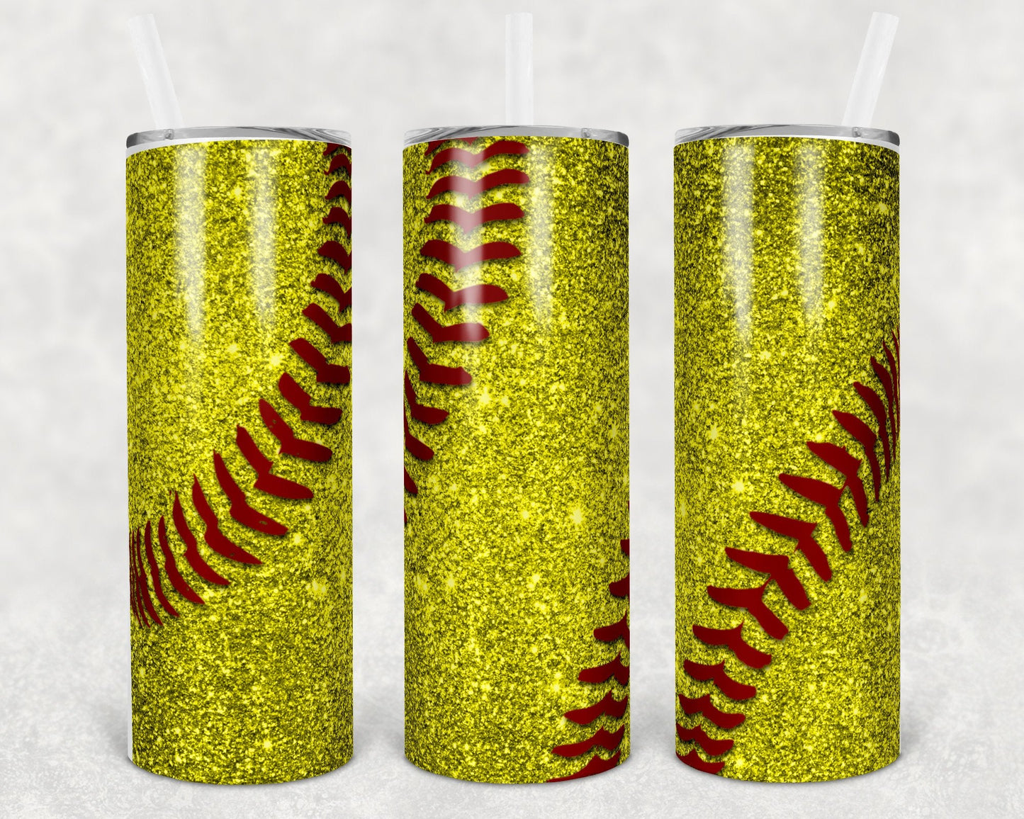 Softball 20 oz Skinny Tumbler