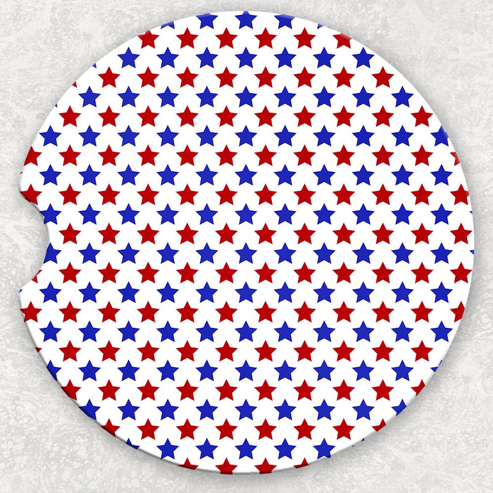 Car Coaster Set - Patriotic Stars