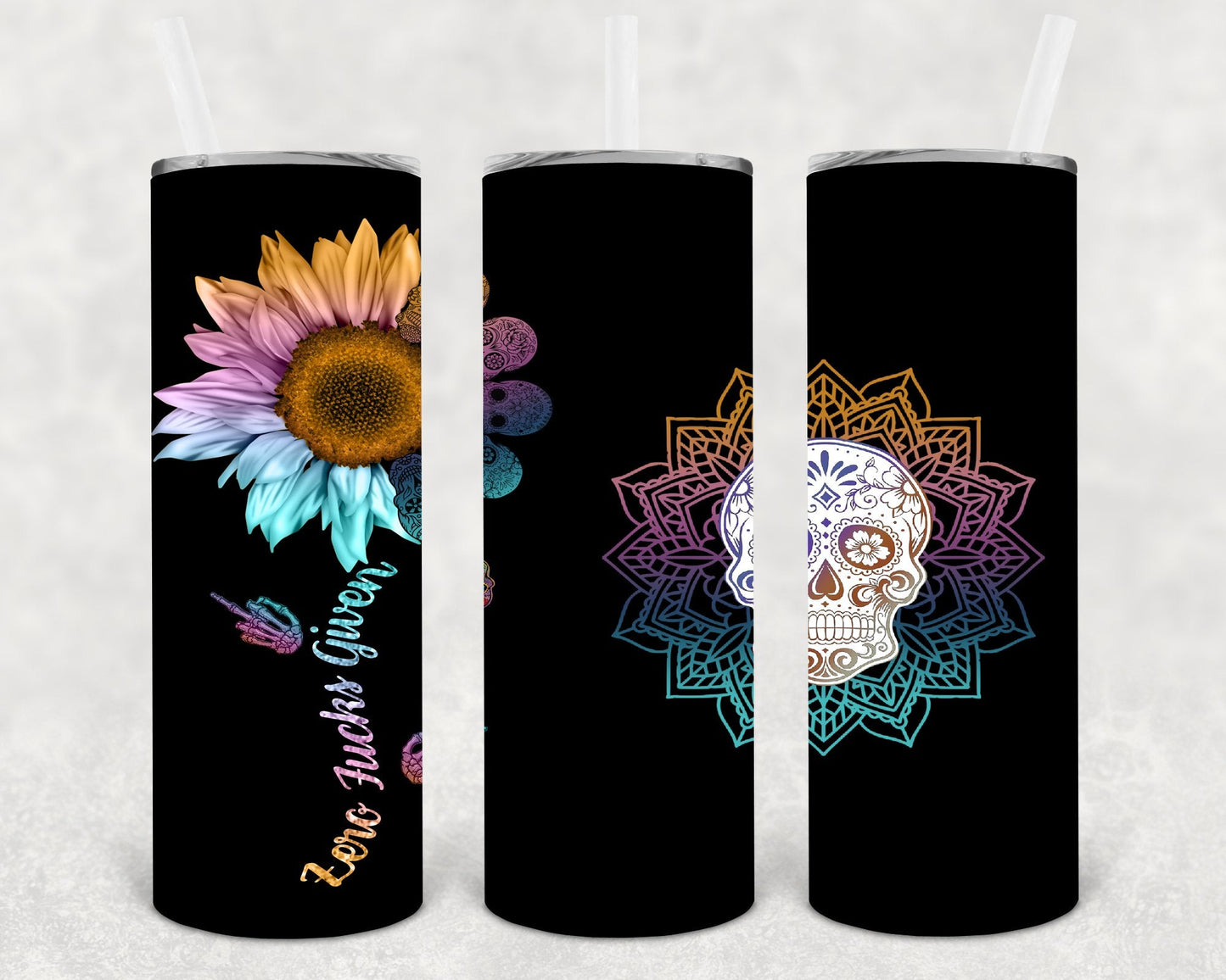 Zero F***s Given 20 oz Skinny Tumbler