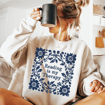Reading is My Therapy Graphic Tee