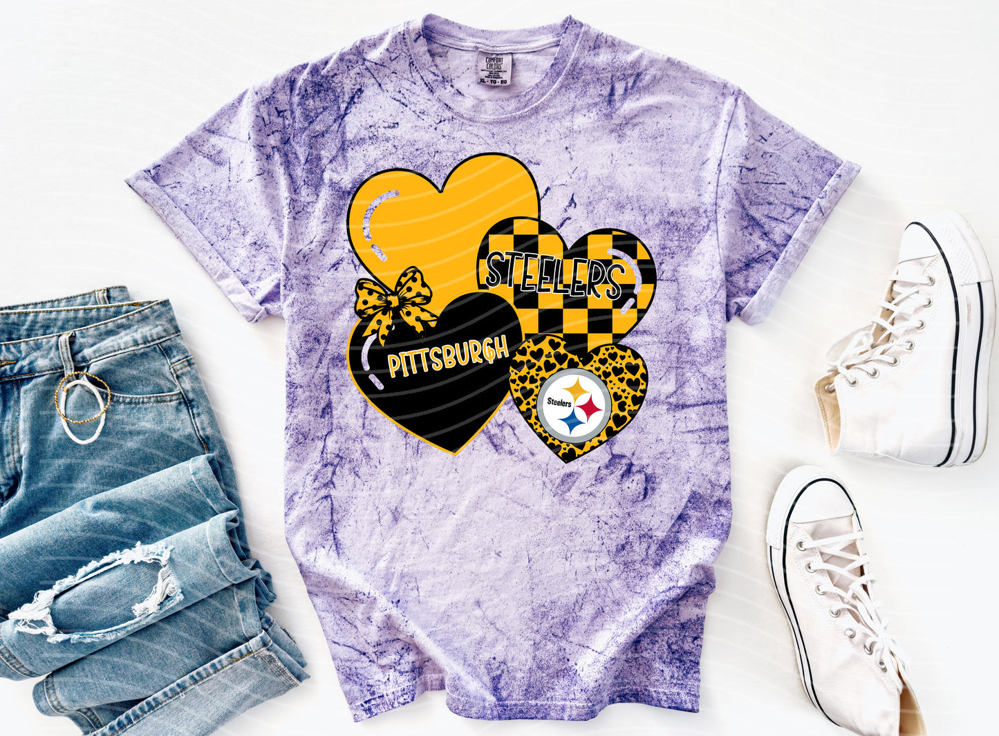 Steelers Hearts Graphic Tee