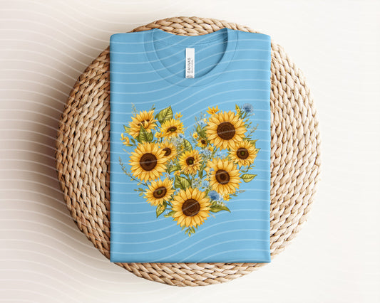 Sunflower Heart Graphic Tee