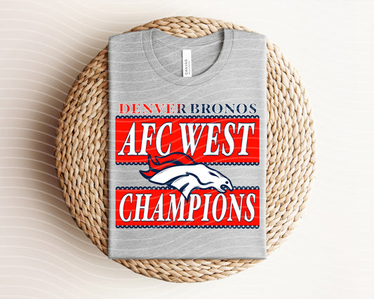 AFC West Champions Broncos Graphic Tee