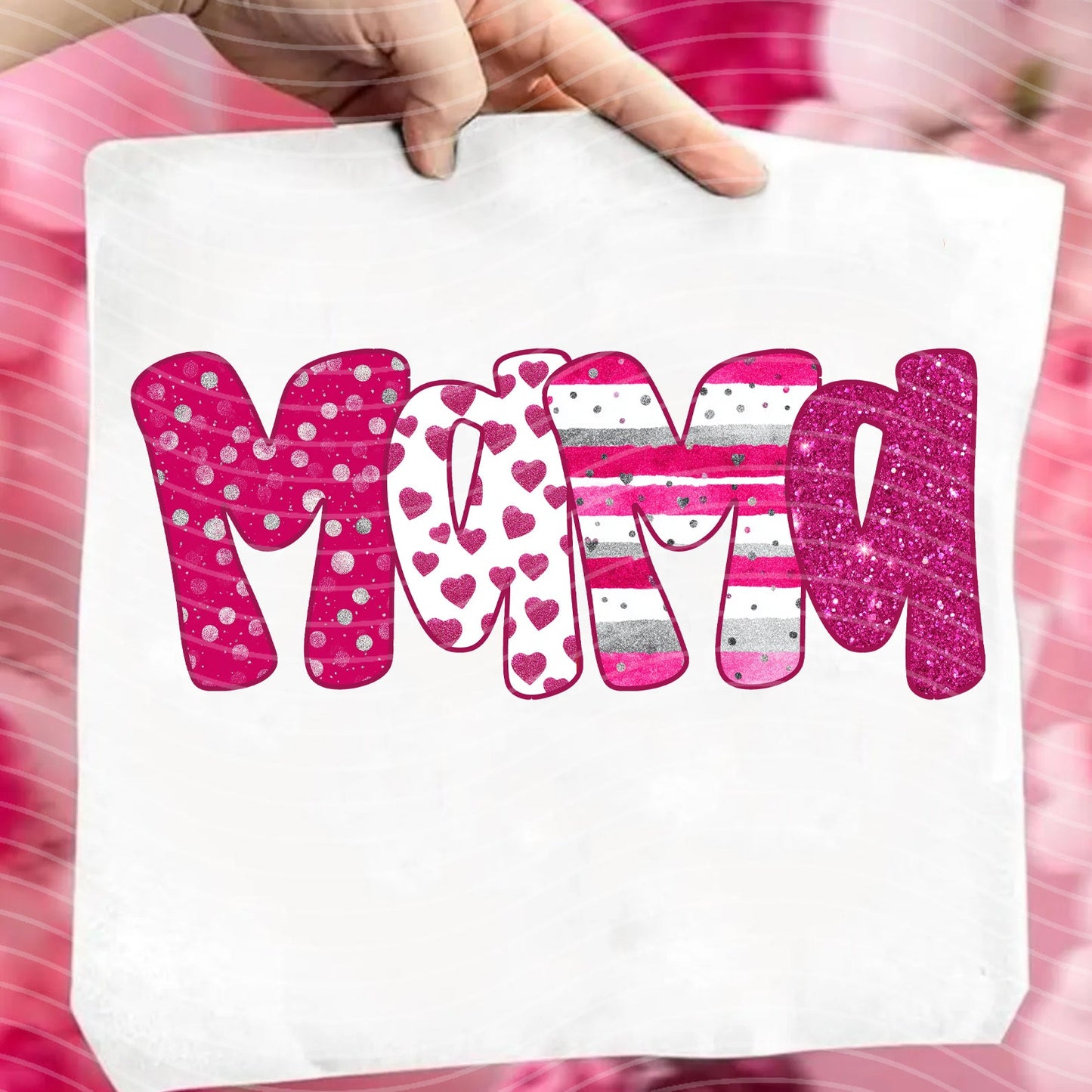 Mama Valentine Name Graphic Tee