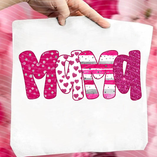 Mama Valentine Name Graphic Tee