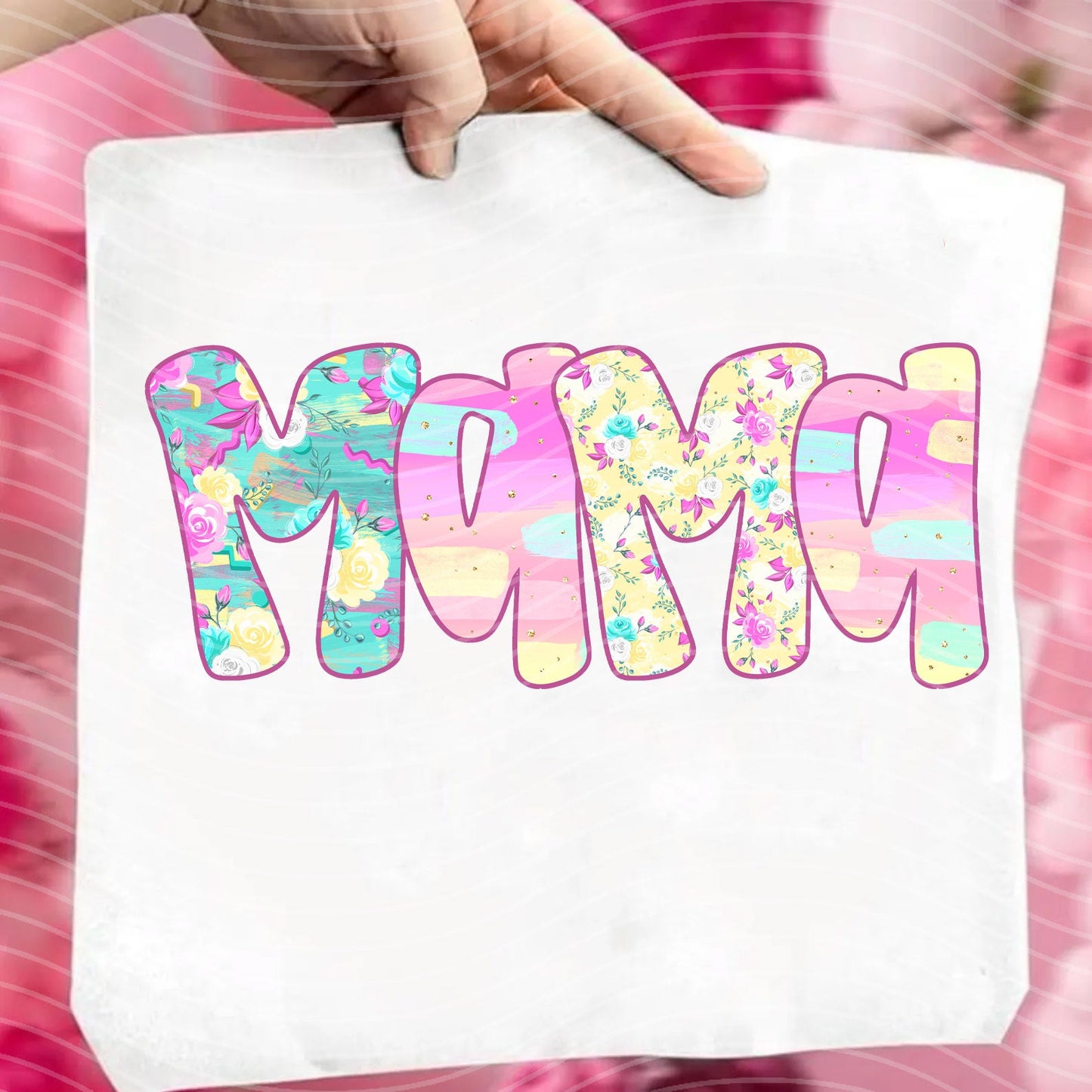 Mama Bright Spring Name Graphic Tee